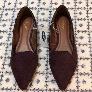 NWT Old Navy Maroon Flats / Loafers